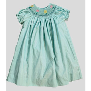 Marmellata Smocked Dress Girls Size 3T Floral‎ Princess Easter Church Embroidery